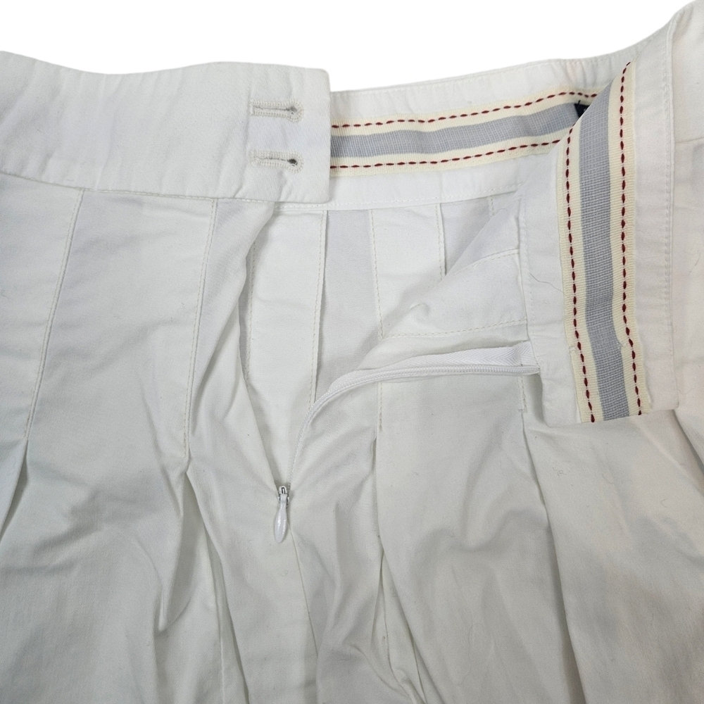 American Eagle White Pleated High Waisted Mini Tennis Skirt Size 12 Women's S43 - Picture 4 of 8